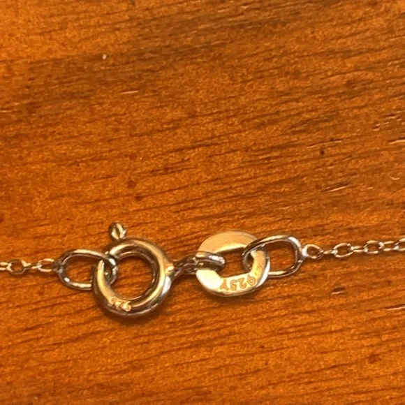 Genuine natural green amethyst 6.05ct pear cut Sterling silver 925 pendant/chain - Picture 5 of 13